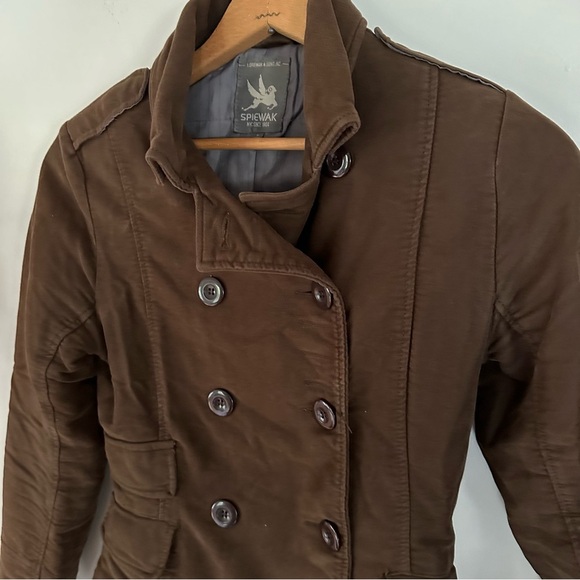 Spiewak Women’s Double Breasted Cotton Military Style Cold Weather Peacoat Sz S - Picture 2 of 15